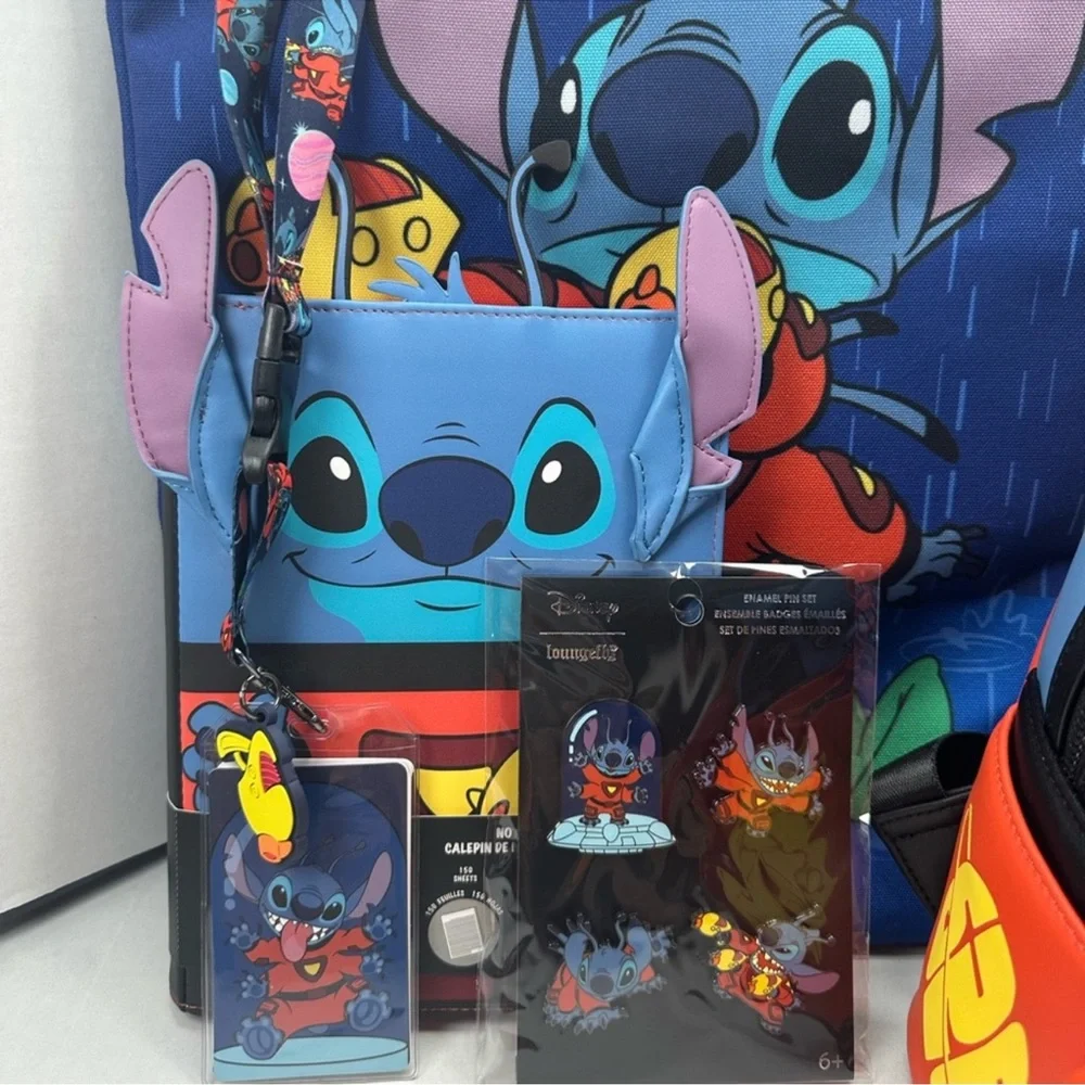 Loungefly Lilo and Stitch Alien Spacesuit Complete Bundle - BAM exclusives